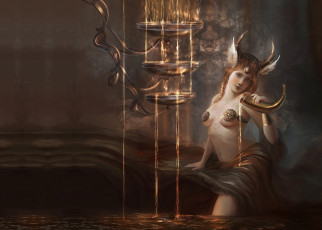 Картинка фэнтези девушки madeline boni арт девушка fantasy грот водолей