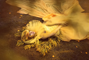 Картинка девушки -unsort+ креатив rebeca saray весна alina nastase yellow queen жёлтый мимоза девушка