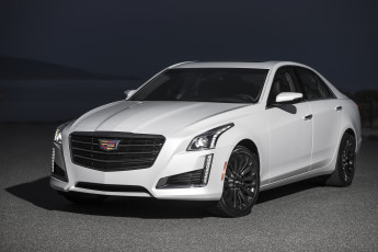 Картинка автомобили cadillac black chrome cts 2016г