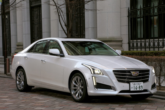 Обои картинки фото автомобили, cadillac, cts, jp-spec, 2015г