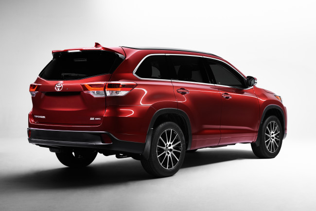 Обои картинки фото автомобили, toyota, highlander, se, 2017, г