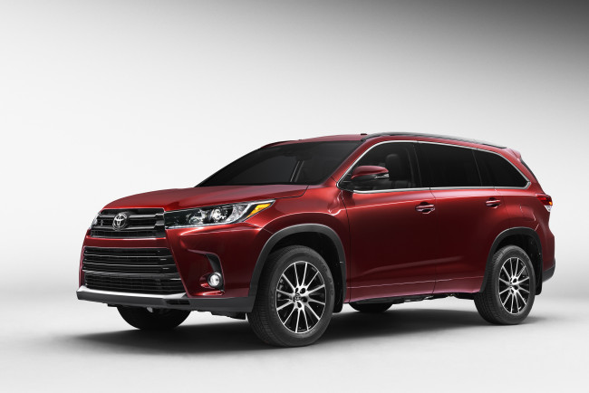 Обои картинки фото автомобили, toyota, highlander, se, 2017, г