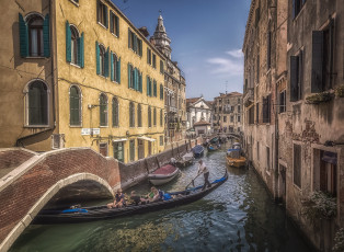 обоя rio del mondo novo, города, венеция , италия, каналы