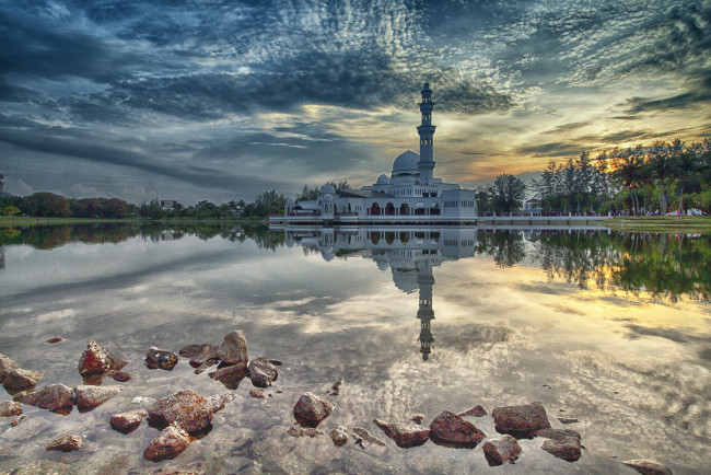 Обои картинки фото города, - мечети,  медресе, рассвет