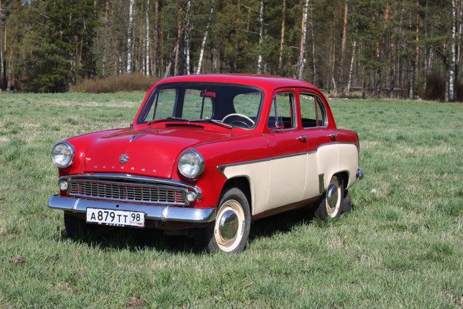 Обои картинки фото москвич, автомобили, автомобиль, москвич-403, московский завод малолитражных автомобилей, малый класс, советский автомобиль