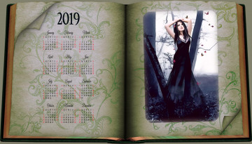 Картинка календари фэнтези книга девушка