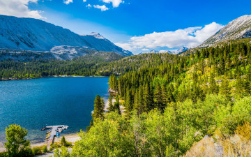 Картинка convict+lake california usa природа реки озера convict lake