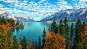 обоя abraham lake, canadian rockies, alberta, природа, реки, озера, abraham, lake, canadian, rockies