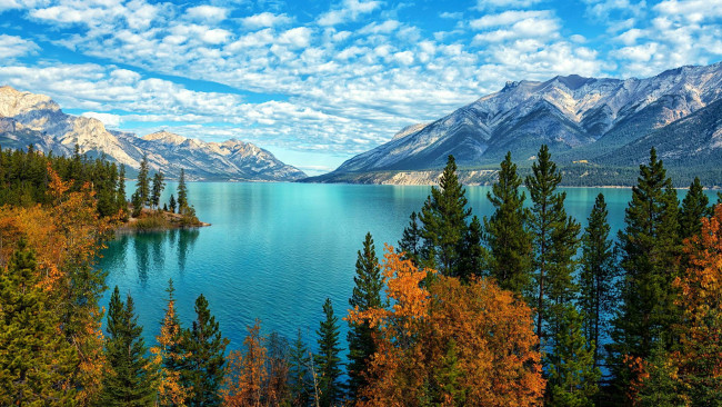 Обои картинки фото abraham lake, canadian rockies, alberta, природа, реки, озера, abraham, lake, canadian, rockies