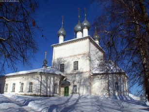 Картинка судиславль преображенская церковь на холме города православные церкви монастыри