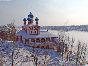 обоя тутаев, зима, казанская, церковь, города, православные, церкви, монастыри