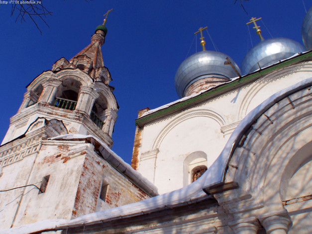 Обои картинки фото тутаев, зима, крестовоздвиженский, собор, города, православные, церкви, монастыри