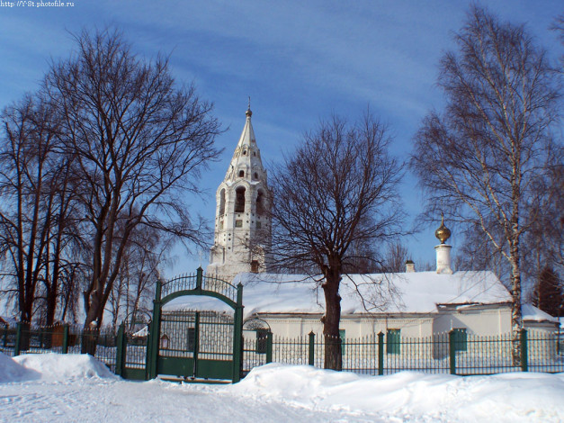 Обои картинки фото тутаев, зима, покровская, церковь, города, православные, церкви, монастыри