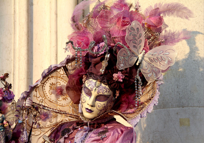 Обои картинки фото разное, маски, карнавальные, костюмы, карнавал, венеция, бабочка