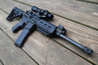 Картинка оружие автоматы hd assault rifle штурмовая винтовка m4 автомат ar-15 оптика доски