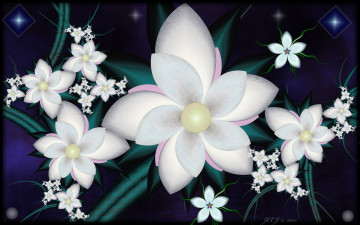 Картинка 3д+графика flowers+ цветы цвета фон узор лепестки