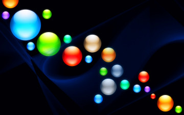 Картинка 3д+графика шары фон свет цвет круг шарики