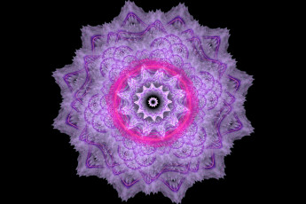 Картинка 3д+графика фракталы+ fractal круг цветок снежинка фон