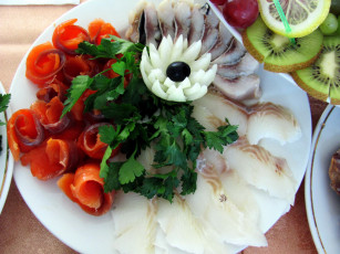 Картинка еда рыбные+блюда +с+морепродуктами сельдь палтус форель