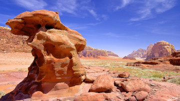 Картинка природа горы камни долина скалы иордания
