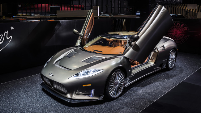 Обои картинки фото spyker c8 preliator powered by koenigsegg 2018, автомобили, выставки и уличные фото, koenigsegg, powered, preliator, c8, spyker, 2018