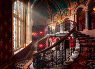 обоя pancras renaissance hotel, london, интерьер, холлы,  лестницы,  корридоры, pancras, renaissance, hotel