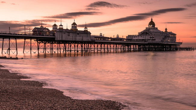 Обои картинки фото eastbourne pier, east sussex, england, города, - здания,  дома, eastbourne, pier, east, sussex