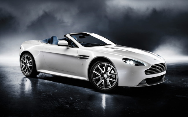 Обои картинки фото aston martin db9, автомобили, aston martin, белый, кабриолет