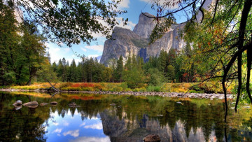Картинка национальный+парк+yosemite природа пейзажи горы пейзаж йосемитский национальный парк калифорния озеро