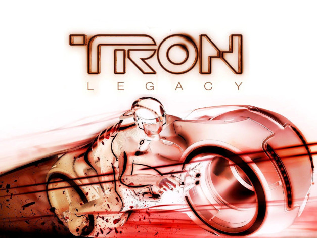 Обои картинки фото tron legacy, рисованное, кино,  мультфильмы, транспорт, человек, персонаж