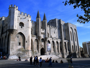 Картинка города дворцы замки крепости palais+des+papes avignon france