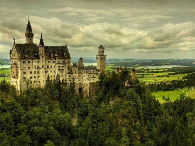 Обои картинки фото kirill, pozhidaeff, neuschwanstein, germany, bavaria, города, замок, нойшванштайн, германия