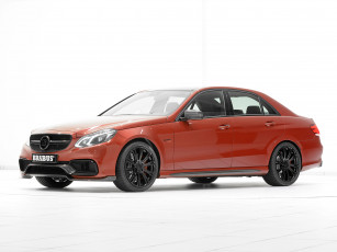 обоя автомобили, brabus, mercedes-benz, amg, 2013г, красный, w212, e, 63