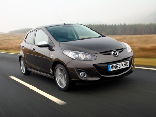 Картинка автомобили mazda 2 sport venture de2 2014г темный