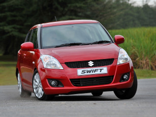 Картинка автомобили suzuki красный za-spec 5-door swift