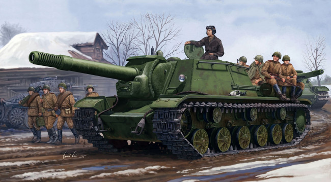 Обои картинки фото рисованные, армия, солдаты, танк