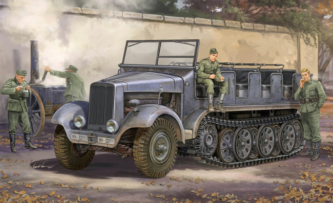 Обои картинки фото рисованные, армия, автомобиль