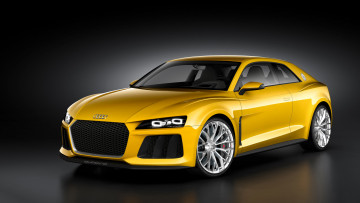 обоя audi sport quattro concept 2013, автомобили, audi, quattro, 2013, sport, жёлтая, concept
