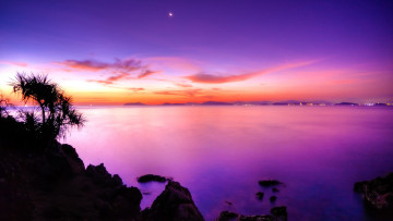 Картинка природа восходы закаты закат небо отражение море
