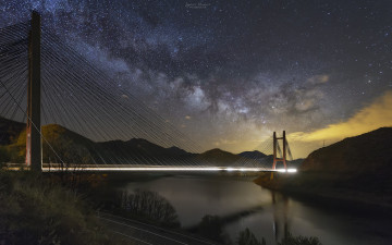 Картинка города -+мосты мост река ночь