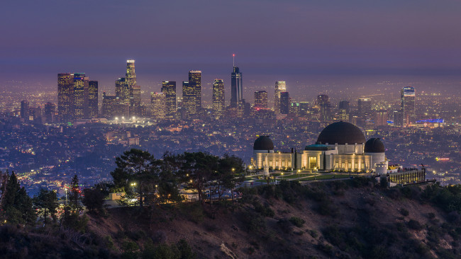 Обои картинки фото griffith park, города, лос-анджелес , сша, обзор