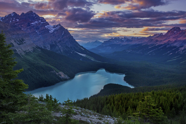 Обои картинки фото природа, горы, национальный, парк, банф, канада, peyto, lake, озеро, пейто