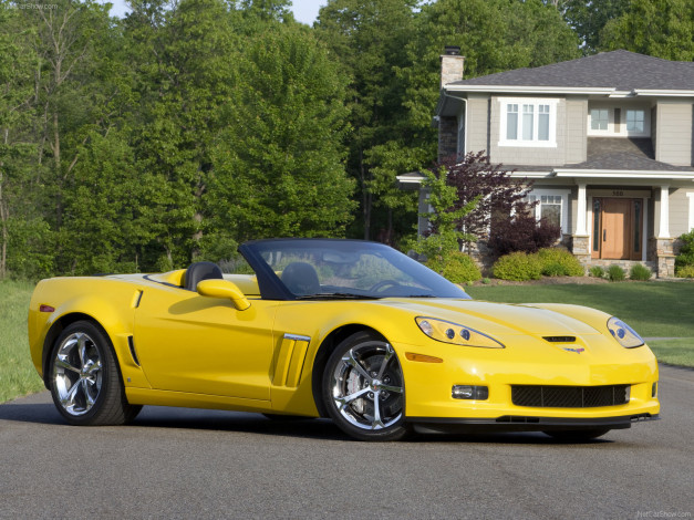 Обои картинки фото chevrolet, corvette, grand, sport, 2010, автомобили