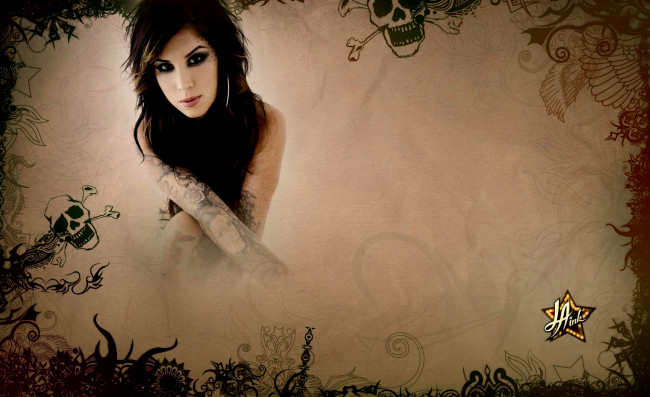 Обои картинки фото Katherine von Drachenberg Kat Von D, kat, , девушки, , , тату