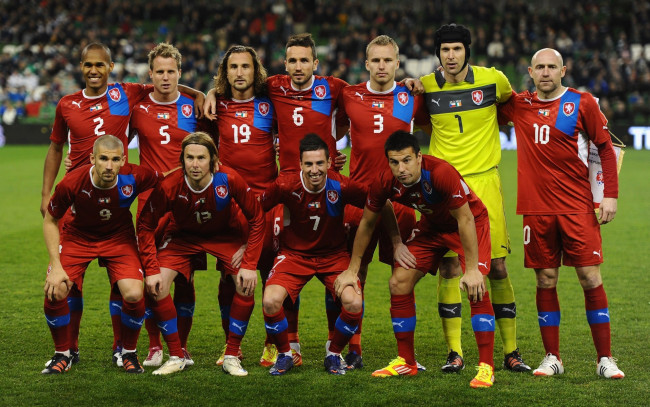 Обои картинки фото команда, Чехии, спорт, футбол, euro, 2012