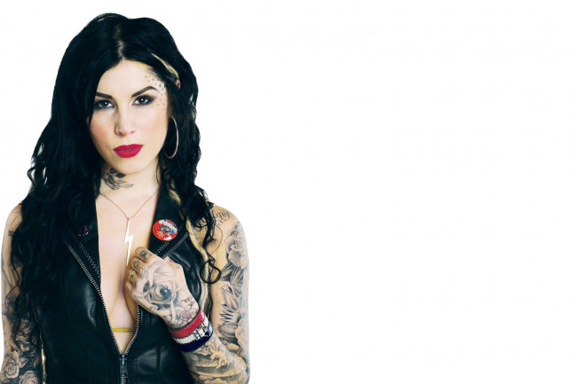 Обои картинки фото Katherine von Drachenberg Kat Von D, kat, , девушки, , , тату