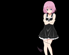 Картинка аниме to-love-ru платье девушка взгляд momo velia deviluke
