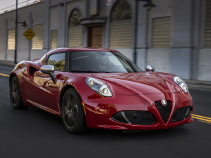 Картинка автомобили alfa+romeo 2015г alfa romeo 4c us-spec 960 красный