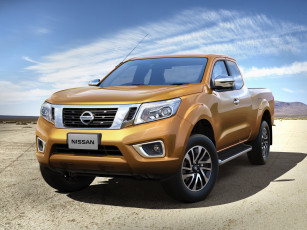 Картинка автомобили nissan datsun th-spec cab king navara np300 желтый 2014г