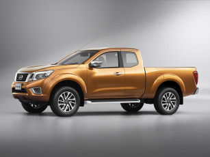 обоя автомобили, nissan, datsun, желтый, 2014г, th-spec, cab, king, navara, np300